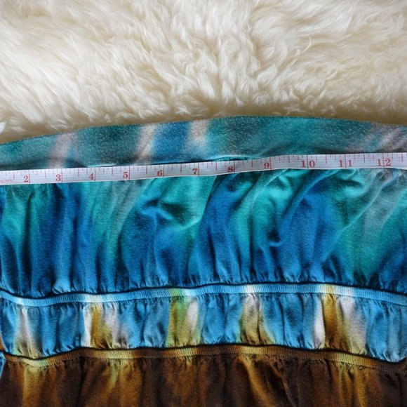 Sleeveless Tube Top Sun Dress, Tie Dye - Picture 3 of 4